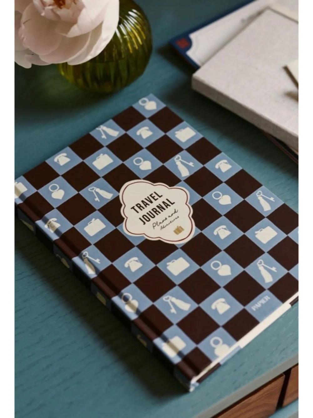Anthropologie X Papier Check-In Charm A5 Hardback Travel Journal